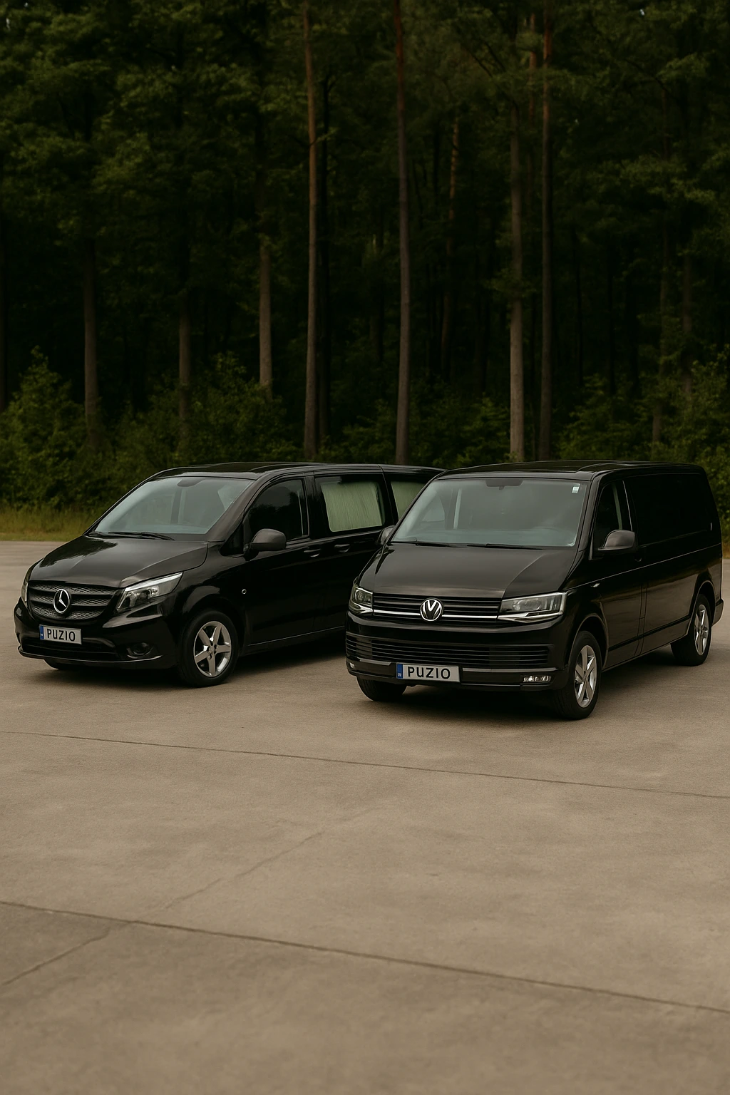 Wnętrze karawanu z trumną i kwiatami